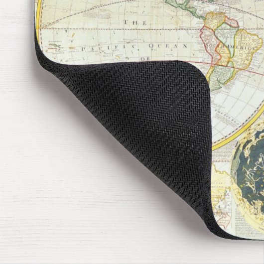  oud Geschiedenis-Omvergooienontwerp van de Wereld Muismat (Hoek)