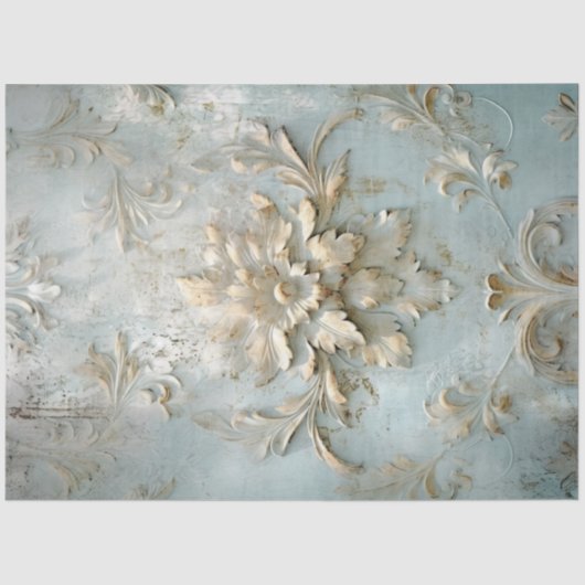  oud geschilderd muur gouden hand tekening script tissuepapier (Voorkant)