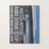 oud geschilderd zakenbord legpuzzel (Verticaal)