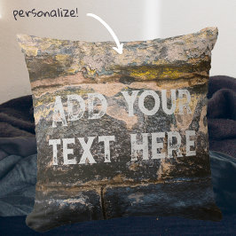 Oud geschilderde bakstenen wand kussen