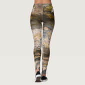 Oud geschilderde bakstenen wand leggings (Achterkant)