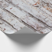 Oud geschilderde bakstenen wand met een witte schi cadeaupapier (Hoek)
