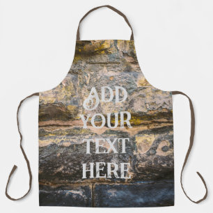 Oud geschilderde bakstenen wand schort