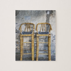 Oud gestileerde bamboe stoelen, Xitang, Zhejiang, Legpuzzel