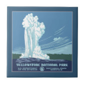 Oud getrouw -  grafische kaart tegeltje (Voorkant)