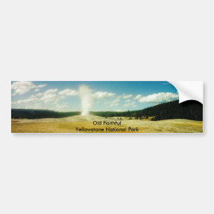Oud getrouw Yellowstone National Park Bumpersticker