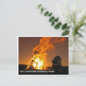 Oud getrouw zonsonderstel briefkaart (Staand voorkant)