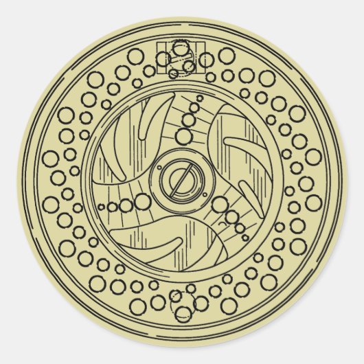 Oud Gevist Gezegde | Bruine forel Ronde Sticker (Voorkant)