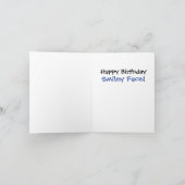 OUD GEZICHT. OUD MAAR NOG STEEDS HAPPY KAART (Binnen)