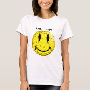OUD GEZICHT. OUD MAAR NOG STEEDS HAPPY T-SHIRT