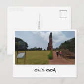 Oud Goa (India) Briefkaart (Voorkant / Achterkant)