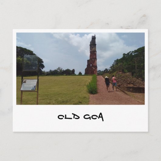Oud Goa (India) Briefkaart (Voorkant)