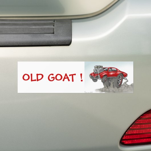 OUD GOAT! BUMPERSTICKER (Op auto)