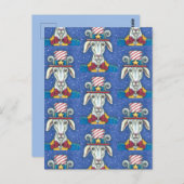 OUD GOAT UNCLE SAM, FUNNY BOERDERIJ PATRIOTIC BILL BRIEFKAART (Voorkant / Achterkant)