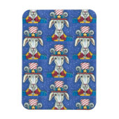 OUD GOAT UNCLE SAM, FUNNY BOERDERIJ PATRIOTIC BILL MAGNEET (Verticaal)