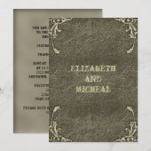 Oud goud in reliëf kaart (Voorkant / Achterkant)