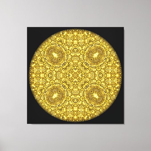 "Oud Goud" Mandala Canvas Afdruk (Voorkant)