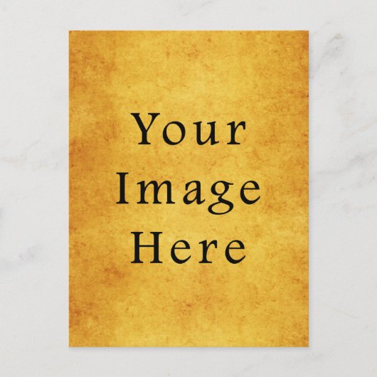 oud goudperkamentpapier blanco briefkaart (Voorkant)