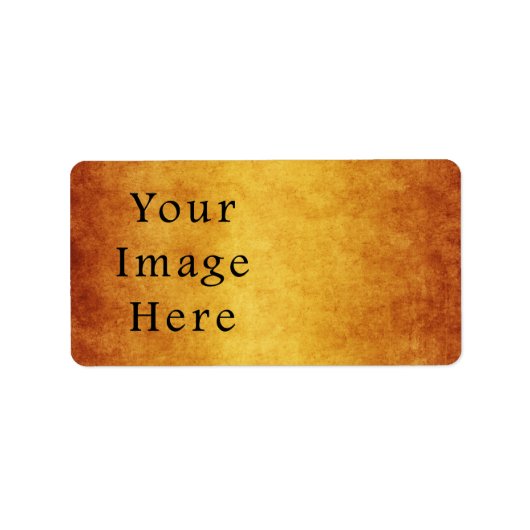  oud goudperkamentpapier blanco etiket (Voorkant)