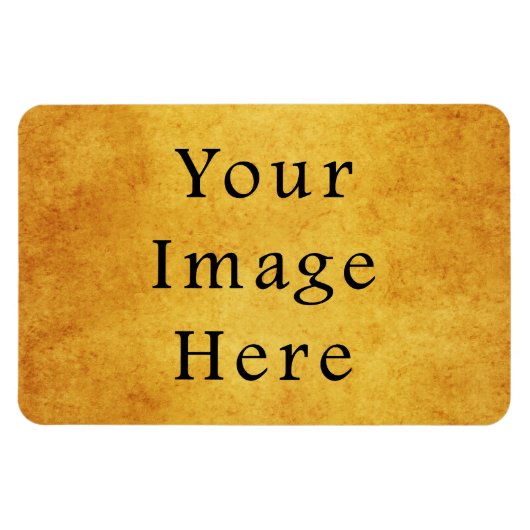 oud goudperkamentpapier blanco magneet (Horizontaal)