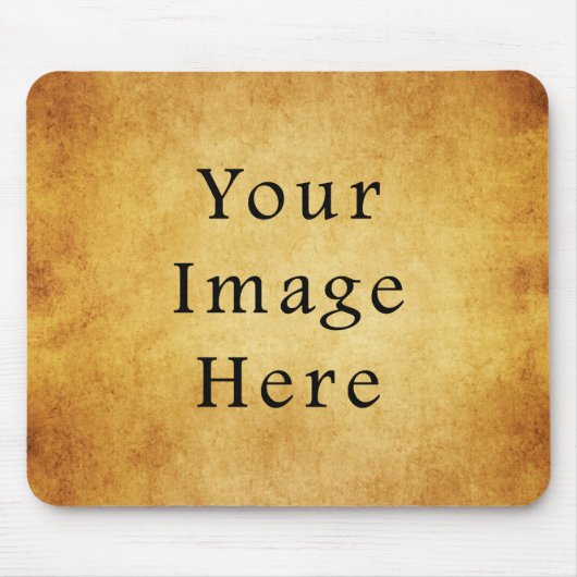 oud goudperkamentpapier blanco muismat (Voorkant)