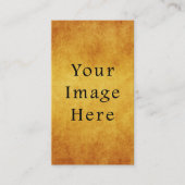  oud goudperkamentpapier blanco visitekaartje (Voorkant)