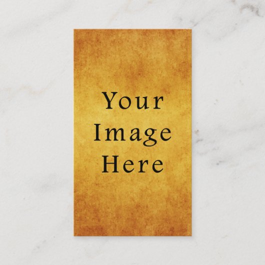  oud goudperkamentpapier blanco visitekaartje (Voorkant)