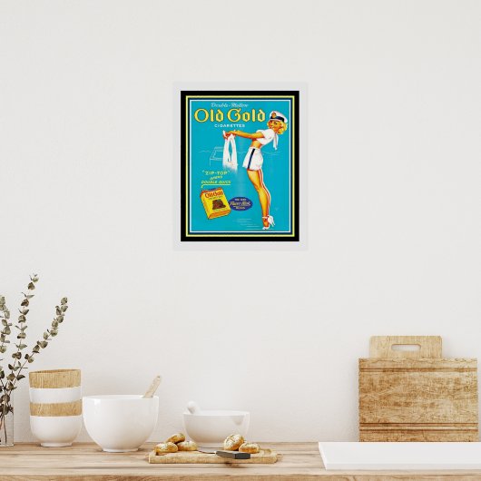  oud goudsigaretten Poster 16 x 20 (Keuken)