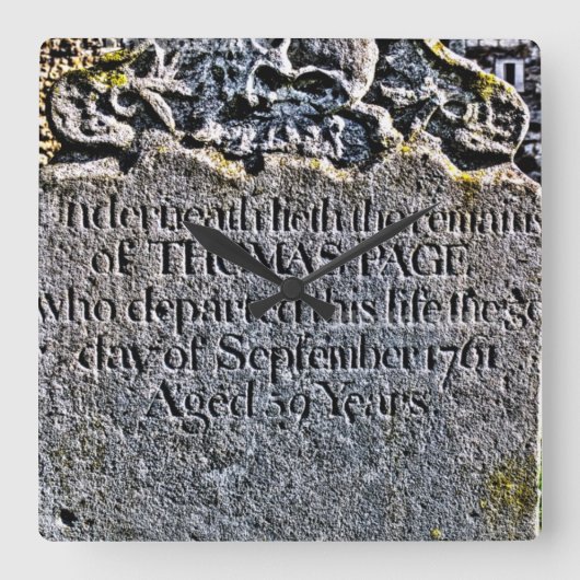 Oud Graf Vierkante Klok (Voorkant)