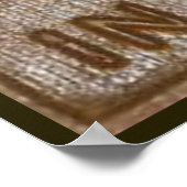 oud grappig toiletbord poster (Hoek)