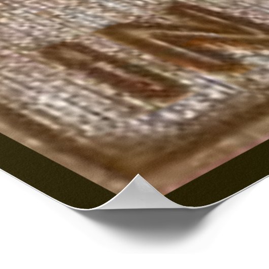 oud grappig toiletbord poster (Hoek)