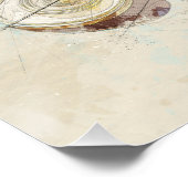 Oud-Griekenland Athena-standbeeld schets poster (Hoek)
