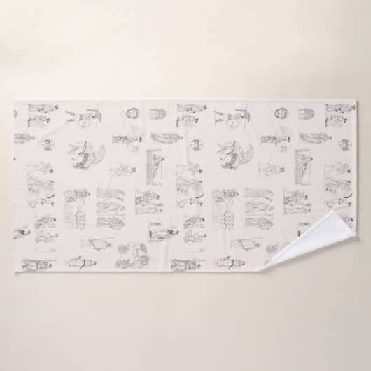 Oud Griekenland Klassiek Grieks Geschiedspatroon Badhanddoek (Badhanddoek)