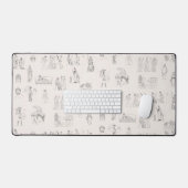 Oud Griekenland Klassiek Grieks Geschiedspatroon Bureaumat (Keyboard & Muis)