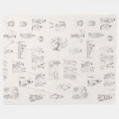 Oud Griekenland Klassiek Grieks Geschiedspatroon Fleece Deken (Voorkant (Horizontaal))