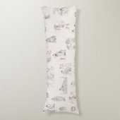 Oud Griekenland Klassiek Grieks Geschiedspatroon Lichaamskussen (Voorkant Verticaal)