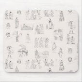 Oud Griekenland Klassiek Grieks Geschiedspatroon Muismat (Voorkant)