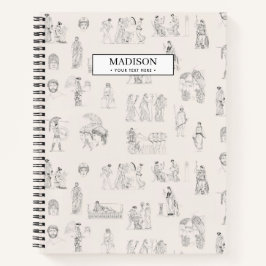 Oud Griekenland Klassiek Grieks Geschiedspatroon Notitieboek