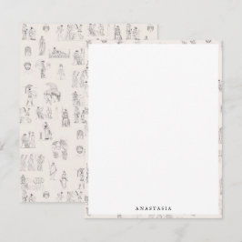 Oud Griekenland Klassiek Grieks Geschiedspatroon Notitiekaartje