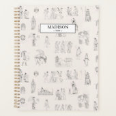 Oud Griekenland Klassiek Grieks Geschiedspatroon Planner (Voorkant)