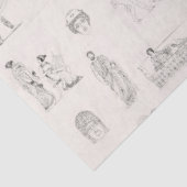 Oud Griekenland Klassiek Grieks Geschiedspatroon Tissuepapier (Detail)