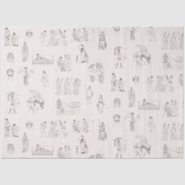 Oud Griekenland Klassiek Grieks Geschiedspatroon Tissuepapier