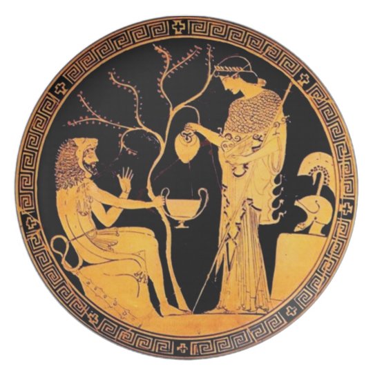 Oud Grieks bord Zazzle.nl