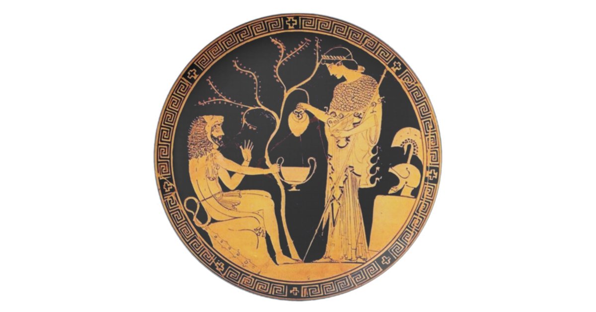 Oud Grieks bord Zazzle.nl