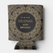 Oud-Grieks feest met AANGEPASTE KLEUREN Blikjeskoeler (Achterkant)