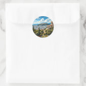 Oud Grieks monument in historisch Athene Ronde Sticker (Tas)