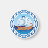 Oud-Grieks scheepsontwerp magneet (Voorkant)