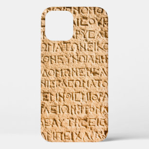 oud Grieks schrijven gegrift op steen Case-Mate iPhone Case