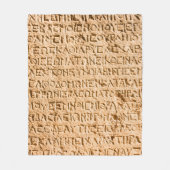 oud Grieks schrijven gegrift op steen Fleece Deken (Voorkant)