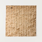 oud Grieks schrijven gegrift op steen Wandkleed (Voorkant (horizontaal))